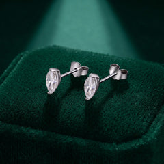 Marquise Moissanite Stud Earrings
