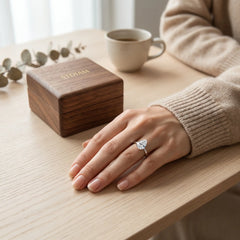 Teardrop Shape Moissanite Ring