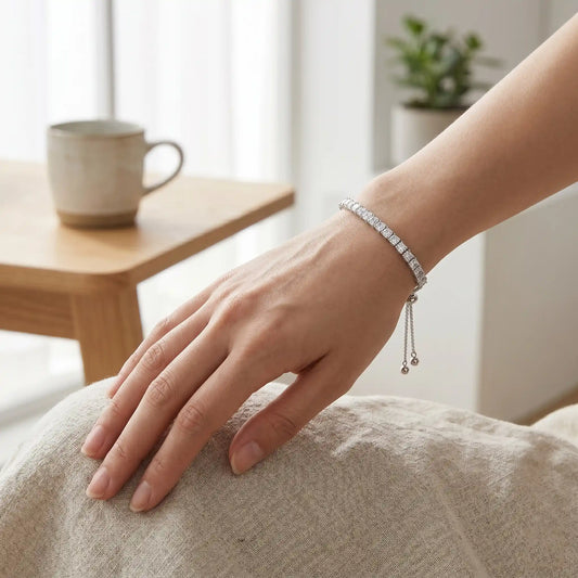 Elegant Tennis Moissanite Bracelet
