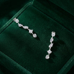 Unique Chain Moissanite Earrings