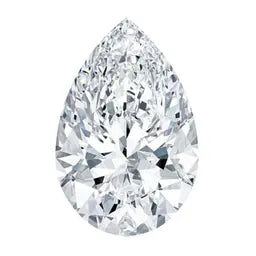 Loose pear cut moissanite gemstone with brilliant diamond-like sparkle