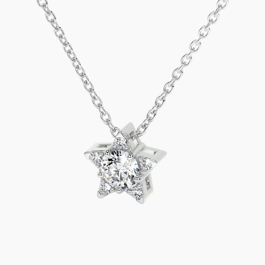 Luxury Luminous Star Moissanite Necklace