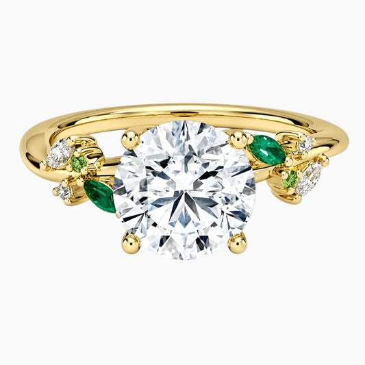 Nature's Embrace Floral Moissanite Ring