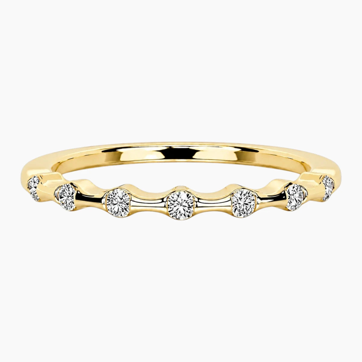Vintage Inspired Bubble Moissanite Ring