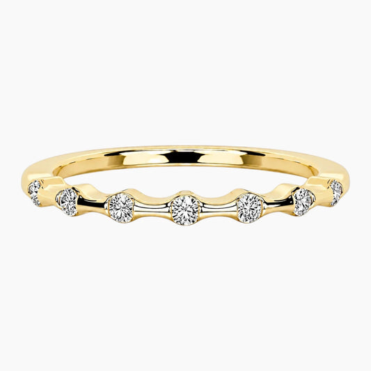 Vintage Inspired Bubble Moissanite Ring