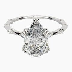 Wilma Pear Cut Moissanite Ring
