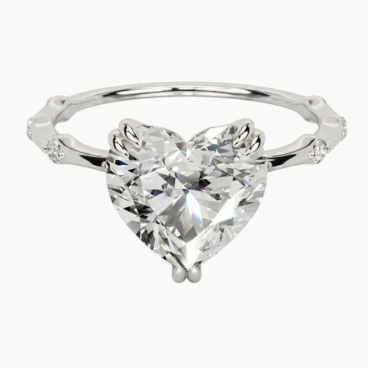 Wilma Heart Cut Moissanite Ring