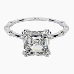 Wilma Asscher Cut Moissanite Ring