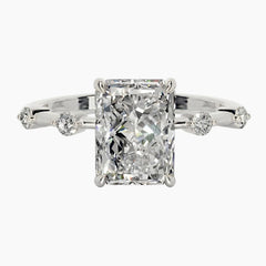 Wilma Radiant Cut Moissanite Ring
