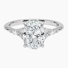 Vintage Meadow Oval Moissanite Ring