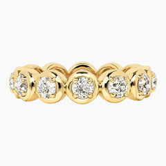 Luna Bezel Moissanite Eternity Ring