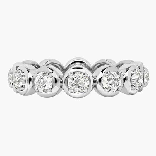 Luna Bezel Moissanite Eternity Ring