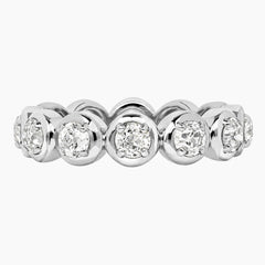 Luna Bezel Moissanite Eternity Ring