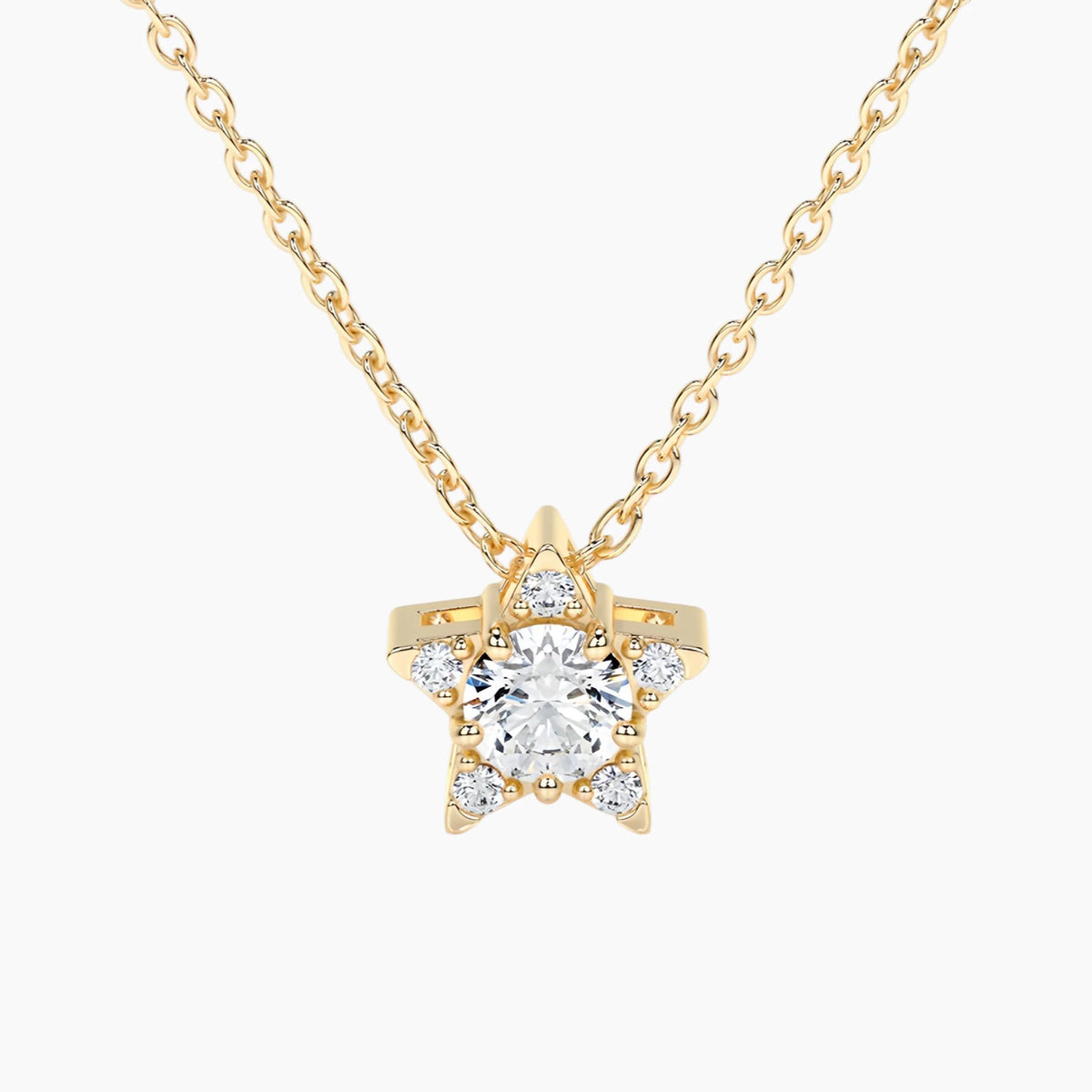Luxury Luminous Star Moissanite Necklace
