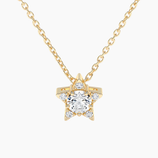 Luxury Luminous Star Moissanite Necklace