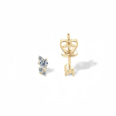 Lightning Moissanite Stud Earrings