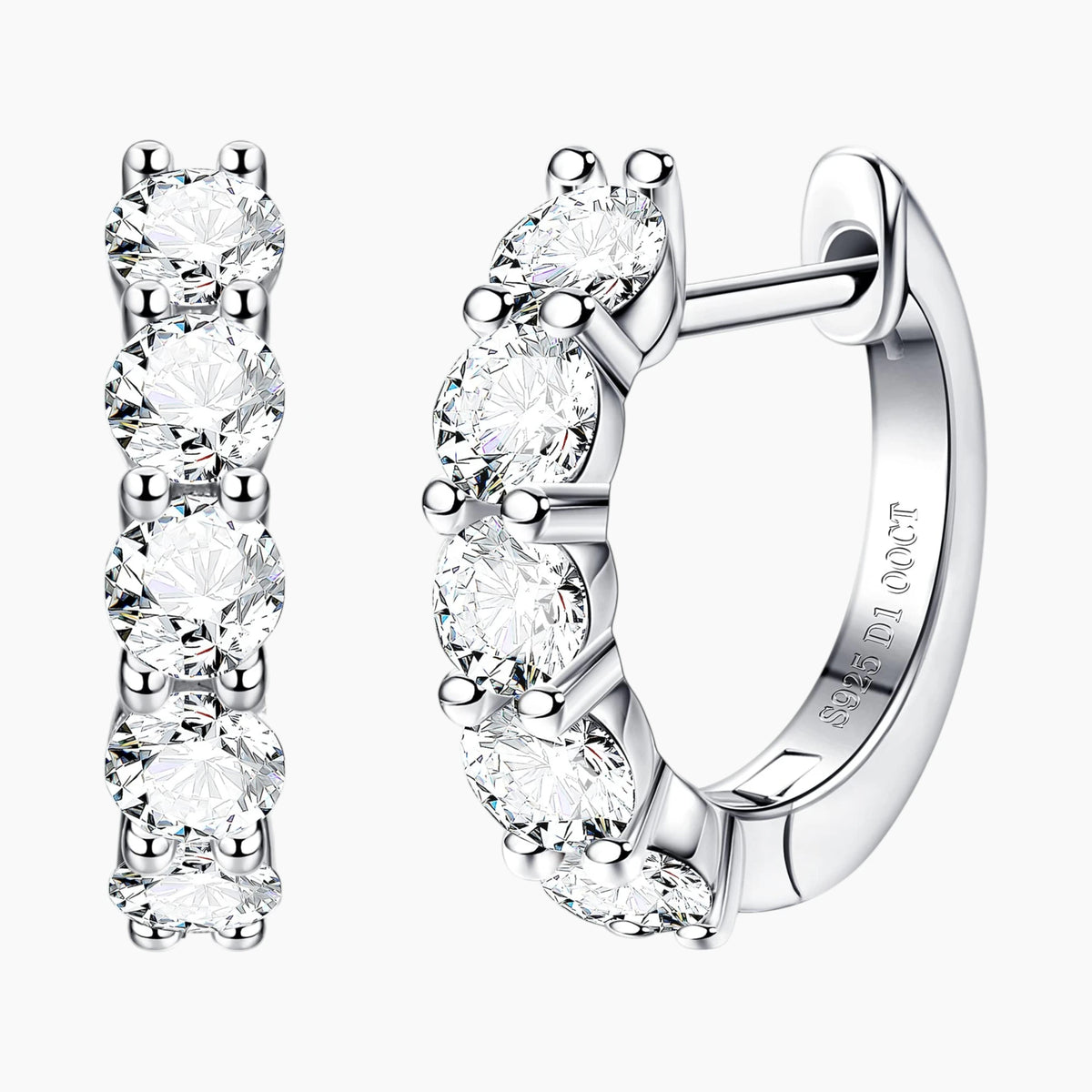 Brilliant Round Cut Earrings