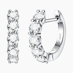 Brilliant Round Cut Earrings