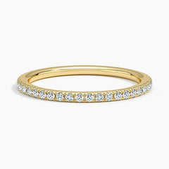 Ballad Three-Quarter Coverage Lab Moissanite Ring