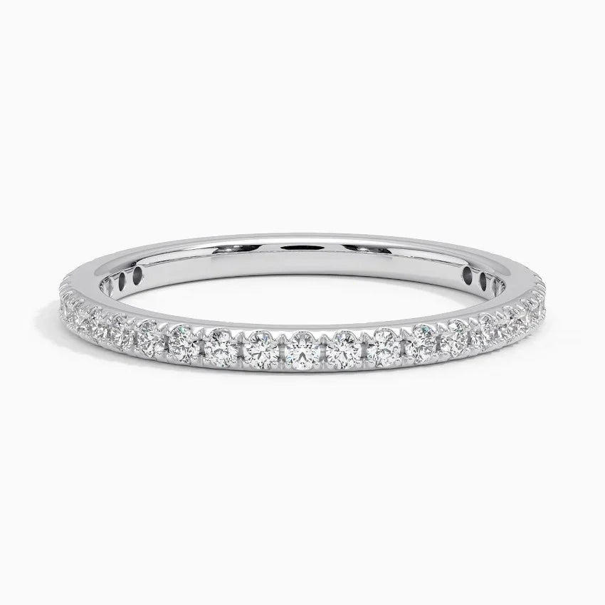 Ballad Three-Quarter Coverage Lab Moissanite Ring