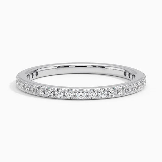 Ballad Three-Quarter Coverage Lab Moissanite Ring