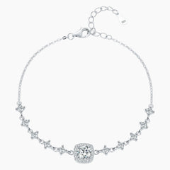 Elegant Square Moissanite Bracelet