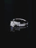 Crossover Design Round Cut Moissanite Ring