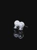 Elegant Four-prong Pearl Moissanite Earrings