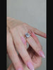 Demi Three-Quarter Coverage Oval Moissanite Ring
