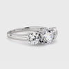 Celestial Glow Moissanite 3-Stone Ring