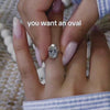 Signature Oval Engagement Halo Moissanite Ring