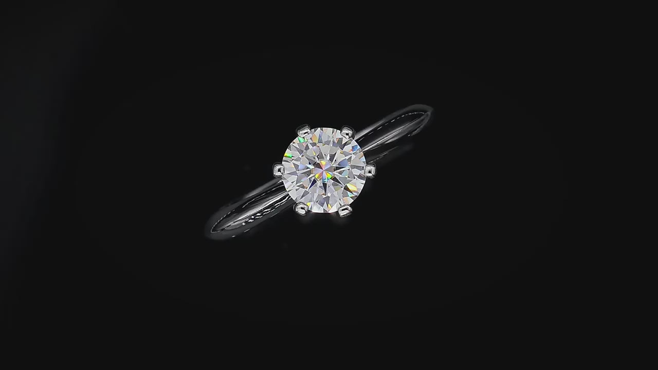 Stellar Sparkle Moissanit Solitärring