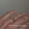 Lumière Éternel 3 Carat Emerald Cut Moissanite Solitaire Ring