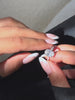 Elegant Oval Moissanite Engagement Ring - 18K Gold Plated