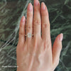 Versailles Half Emerald Moissanite Ring