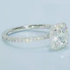 Cushion Moissanite Pave Ring