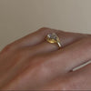 Lumière Poire 2 Carat Horizontal Pear Cut Moissanite Ring