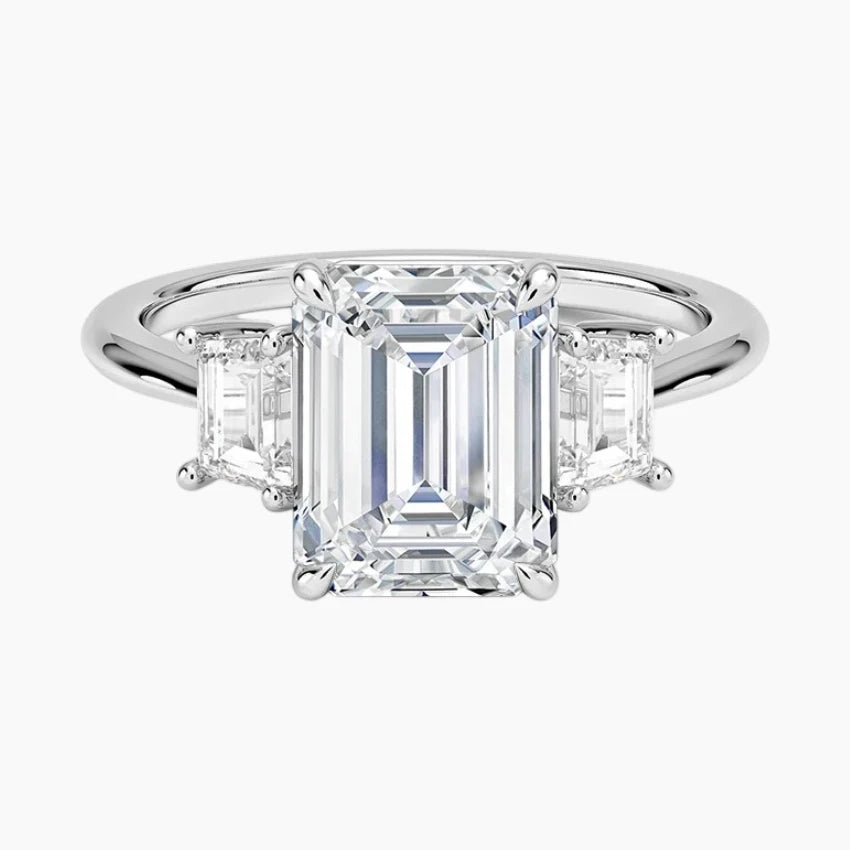 Luxe Rhiannon Three Stone Moissanite Ring