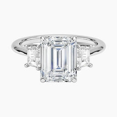 Luxe Rhiannon Three Stone Moissanite Ring