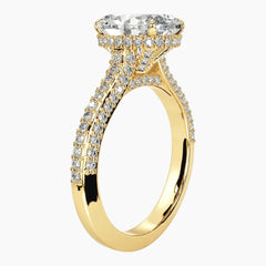 Designer Oval Moissanite Ring