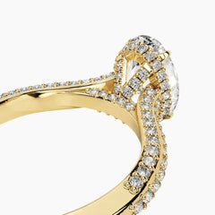 Designer Oval Moissanite Ring