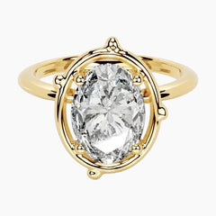Rooted in Love Oval Cut Moissanite Ring