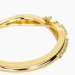 Ausha Round Moissanite Ring